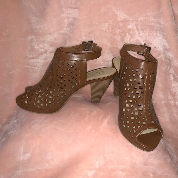 Chinese Laundry Brown Peep toe Size 9.5M - Picture 1 of 4